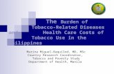 The Burden of Tobacco-Related Diseases and Health Care Costs of Tobacco Use in the Philippines Marina Miguel-Baquilod, MD, MSc Country Research Coordinator,