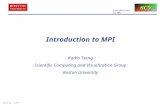 Introduction to MPI Kadin Tseng Scientific Computing and Visualization Group Boston University Spring 2011.