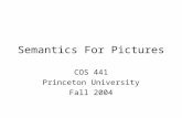 Semantics For Pictures COS 441 Princeton University Fall 2004.
