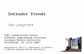 Intruder Trends Tom Longstaff CERT Coordination Center Software Engineering Institute Carnegie Mellon University Pittsburgh, PA 15213-3890 Sponsored by.
