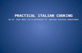 PRACTICAL ITALIAN COOKING By Dr. Park Heon Jin & professor of western Culinary Department.