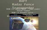 RAFT Radar Fence Transponder MIDN 1/C Lauren Baker - Team Leader/ Ground Support MIDN 1/C Brandon Colvin – Communications/ Power MIDN 1/C Robert Tuttle.