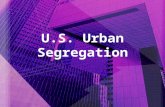 U.S. Urban Segregation. It Can’t be Created by Law... Processes & Conditions that support segregation –Self selection – choosing to live where people.