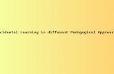 Incidental Learning in different Pedagogical Approaches.
