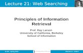 2010.04.12 - SLIDE 1IS 240 – Spring 2010 Prof. Ray Larson University of California, Berkeley School of Information Principles of Information Retrieval.