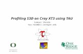 Profiling S3D on Cray XT3 using TAU Sameer Shende tau-team@cs.uoregon.edu.
