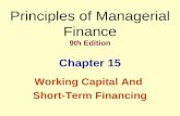 Principles of Managerial Finance 9th Edition Chapter 15 Working Capital And Short-Term Financing.