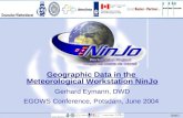 DWD Geographic Data in the Meteorological Workstation NinJo Gerhard Eymann, DWD EGOWS Conference, Potsdam, June 2004.