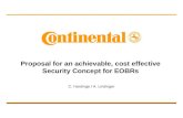 Proposal for an achievable, cost effective Security Concept for EOBRs C. Hardinge / A. Lindinger.