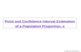 Proportion Estimation: 1 Point and Confidence Interval Estimation of a Population Proportion,