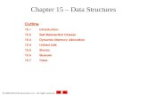 2000 Deitel & Associates, Inc. All rights reserved. Chapter 15 – Data Structures Outline 15.1Introduction 15.2Self-Referential Classes 15.3Dynamic Memory.