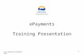 1 ePayments Training Presentation Last Updated September 2010.
