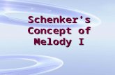 Schenker’s Concept of Melody I. ^1 ^2 ^3 ^4 ^5 ^6 ^7 ^8 ^1 ^3 5 ^8 ^2=upper LT