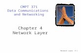 Network Layer4-1 CMPT 371 Data Communications and Networking Chapter 4 Network Layer.