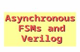Asynchronous FSMs and Verilog. PLD registered output.