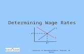 Lectures in Macroeconomics- Charles W. Upton Determining Wage Rates.