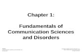 Chapter 1: Fundamentals of Communication Sciences and Disorders Justice Communication Sciences and Disorders: An Introduction Copyright ©2006 by Pearson.