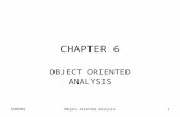 SIM3301Object-Oriented Analysis1 CHAPTER 6 OBJECT ORIENTED ANALYSIS.