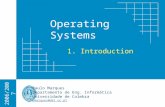 Operating Systems Paulo Marques Departamento de Eng. Informática Universidade de Coimbra pmarques@dei.uc.pt 2006/2007 1. Introduction.