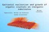 Epitaxial nucleation and growth of organic crystals on inorganic substrates Supervisors:Willem van Enckevort Sander Graswinckel Mirjam Leunissen.