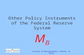 Lectures in Macroeconomics- Charles W. Upton Other Policy Instruments of the Federal Reserve System MBMB.