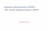 Corrections. N-linked glycosylation (GlcNac): Look at the Swiss-Prot annotation (in a random ‘glycosylated’ entry)
