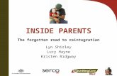 INSIDE PARENTS The forgotten road to reintegration Lyn Shirley Lucy Hayne Kristen Ridgway.