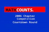 2006 Chapter Competition Countdown Round MATHCOUNTS ïƒ¢
