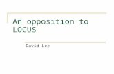 An opposition to LOCUS David Lee. Unsupervised? Poor dataset and How to take advantage of it with top-down generative approach.
