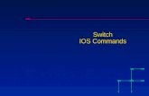 Switch IOS Commands. IP set up Assigning IP Information to the Switch When you first power up the switch, you are prompted for IP information. You can.