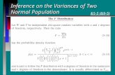 Horng-Chyi HorngStatistics II_Five43 Inference on the Variances of Two Normal Population &5-5 (&9-5)