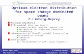 C.Limborg-Deprey ERL Workshop, Jefferson Laboratorylimborg@slac.stanford.edu March 20th 2005 Optimum electron distribution for space charge dominated beams.