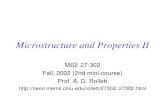 Microstructure and Properties II MSE 27-302 Fall, 2002 (2nd mini-course) Prof. A. D. Rollett  27302.html.