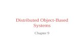 Distributed Object-Based Systems Chapter 9. Distributed ObjectBased Systems Topics discussed in this chapter: –CORBA is an industry-defined standard.