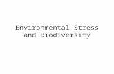 Environmental Stress and Biodiversity. Diversity Indices Diversity is composed of / \ richness eveness (# of taxa) (distrib. of indiv. among taxa)