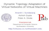 Dynamic Topology Adaptation of Virtual Networks of Virtual Machines Ananth I. Sundararaj Ashish Gupta Peter A. Dinda Prescience Lab Department of Computer.