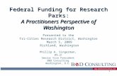 Www.bakerdconsulting.com 1 Federal Funding for Research Parks: A Practitioners Perspective of Washington Phillip A. Singerman, Ph.D Senior Vice President.