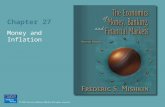 Chapter 27 Money and Inflation. 27-2 Money and Inflation: The Evidence “Inflation is Always and Everywhere a Monetary Phenomenon” (M. Friedman) Evidence.