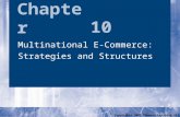 Chapter Copyright© 2007 Thomson Learning All rights reserved 10 Multinational E-Commerce: Strategies and Structures Multinational E-Commerce: Strategies.