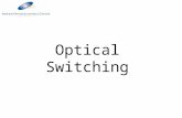Optical Switching.  High bit rate transmission must be matched by switching capacity  Optical or Photonic switching can provide such capacity CURRENT.