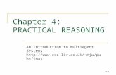 4-1 Chapter 4: PRACTICAL REASONING An Introduction to MultiAgent Systems mjw/pubs/imas.