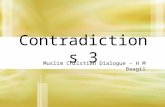 Contradictions 3 Muslim Christian Dialogue – H M Baagil.