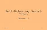 Fall 2007CS 2251 Self-Balancing Search Trees Chapter 9.