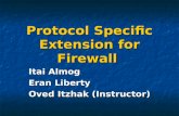 Protocol Specific Extension for Firewall Itai Almog Eran Liberty Oved Itzhak (Instructor)