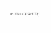 B + -Trees (Part 1). Motivation AVL tree with N nodes is an excellent data structure for searching, indexing, etc. –The Big-Oh analysis shows most operations.