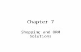 Chapter 7 Shopping and ORM Solutions. Agenda Online Shopping Electronic Software Distribution Configurator Tools Operational Resources Management Pricing.