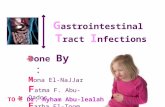G astrointestinal T ract I nfections Done By : M ona El-NaJJar F atma F. Abu-Qados F arha El-Toom TO : Dr. Ayham Abu-lealah.