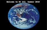 Welcome to BI 212, Summer 2010. Lecture 1 Outline (Ch. 3, 4, 5) I.Chemical Bonds and Shape II.Water Molecules III.Chemical Reactions IV. Organic Chemistry.