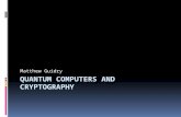 Matthew Guidry. The Fundamentals of Cryptography  One of the fundamentals of cryptography is that keys selected for various protocols that are computationally.