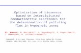 Optimization of biosensor based on interdigitated conductimetric electrodes for the determination of polluting flux in hyporheic zones Ph. Namour 1, M.
